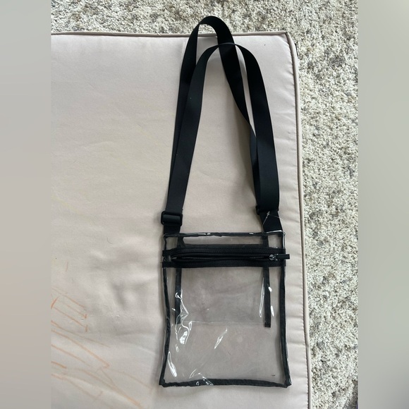Transparent Black Trim Crossbody Bag - Picture 3 of 9